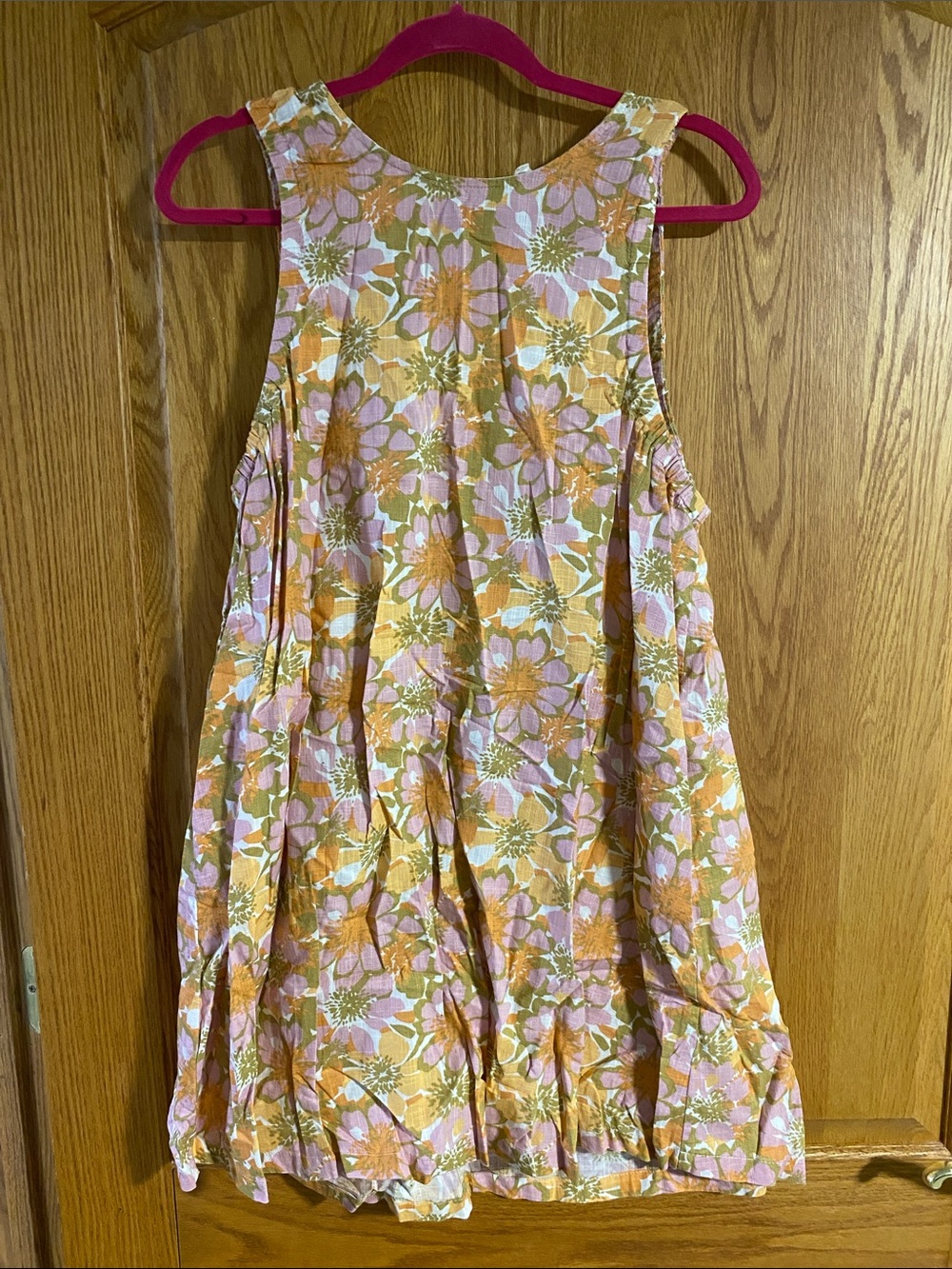 a.n.a Floral Sundress in Pink & Mustard